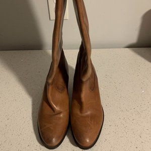 Brown leather boots 10M